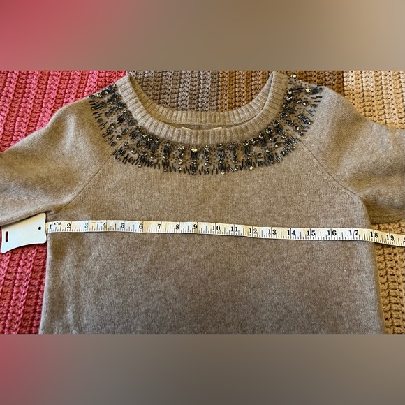 Allegory Wool Cashmere Beaded Sweater - Picture 5 of 12